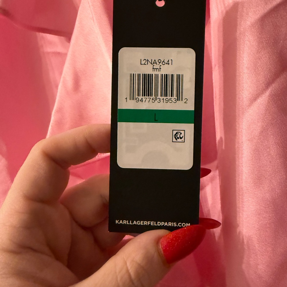 Karl Lagerfeld Vibrant Pink Blouse - Picture 5 of 6